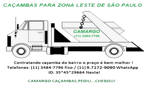 São Miguel Paulista caçambas